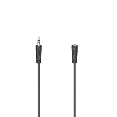 Hama Audiokabel, 3,5-mm-jack 90 graden 3,5-mm-jack stereo, 3,0 m Mini jack kabel Zwart