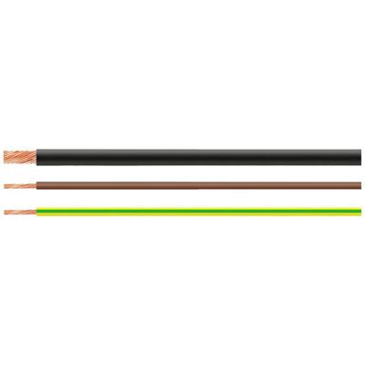 HELU 51416-100 Enkele ader H07Z-K 1 x 6 mm² Rood-wit 100 m