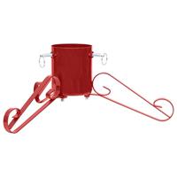 VidaXL Kerstboomstandaard 58x58x21 cm rood - thumbnail