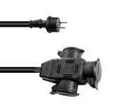 Eurolite 3024701E Stroom Verlengkabel Zwart 5 m H07RN-F 3G 2,5 mm² - thumbnail