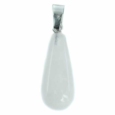 Edelsteen Hanger Witte Jade Kegel