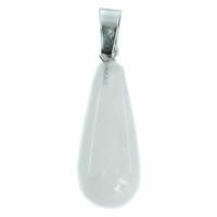Edelsteen Hanger Witte Jade Kegel - thumbnail