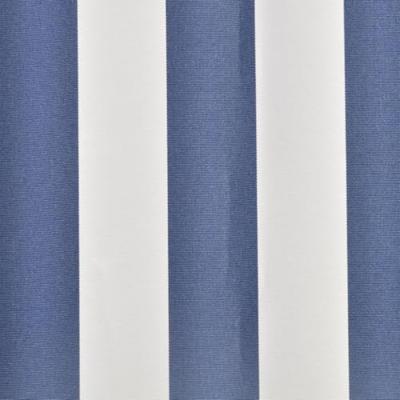 Luifeldoek 4x3 m canvas blauw en wit
