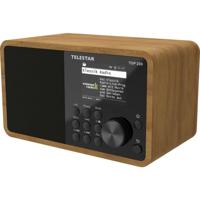 Telestar TOP 200 Holz Transistorradio met internetradio Internet, DAB+, VHF (FM) Bluetooth, USB, WiFi, AUX Hout - thumbnail