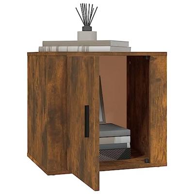 Nachtkastjes 2 st 50x39x47 cm gerookt eikenkleurig