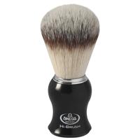 Omega scheerkwast hi-brush synthetisch haar met dassenhaareffect zwart handvat 11cm - thumbnail