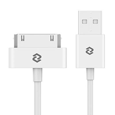 JETech USB Sync hronisatie en oplaadkabel voor Apple iPhone 4 / 4s, iPhone 3G / 3GS, iPad 1/2/3, iPod (wit)