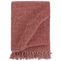 VidaXL Plaid 160x210 cm katoen bordeaux - thumbnail