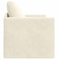 Slaapbank 110cm Crème Fluweel - thumbnail