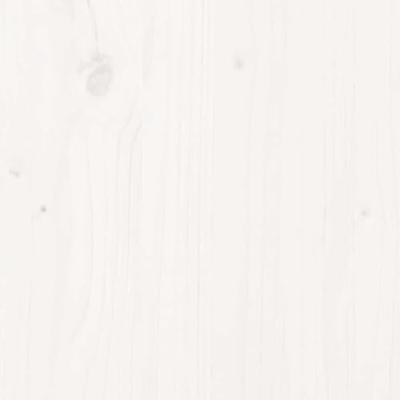 Bedframe extra lang zonder matras massief hout wit 140x220 cm