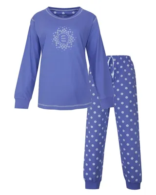 Irresistible dames pyjama lange mouw - Blue dots