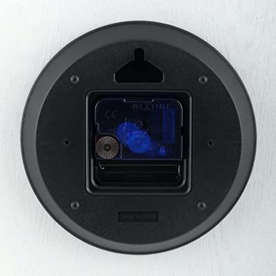 NeXtime NE-3095WI Wandklok Dia. 53 X 3 Cm, Hout, Wit, 'Wood Wood Big' NeXtime NE-3095WI Wandklok Dia. 53 X 3 Cm, Hout, Wit, 'Wood Wood Big'