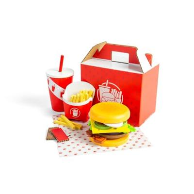Bigjigs houten burger- en frietset, 48dlg. Bigjigs houten burger- en frietset, 48dlg.