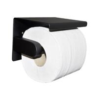 Wiesbaden Brush toiletrolhouder mat zwart - thumbnail
