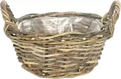 Van der Leeden Rotan grote plantenmand 35x15cm