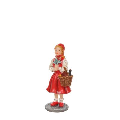 Kerstfiguur roodkapje 6 cm hoog Luville - Luville