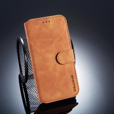 Dg. MING retro olie kant horizontale flip case voor Huawei P20 Lite/Nova 3e met houder & kaartsleuven & portemonnee (bruin)