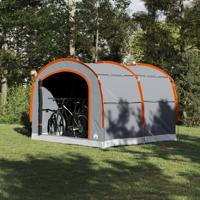 VidaXL Tent met dak grijs en oranje 268 x 240 x 191 cm polyester - thumbnail