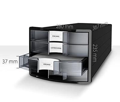 HAN IMPULS 2.0 1013-13 Ladebox Zwart DIN A4, DIN C4 Aantal lades: 4