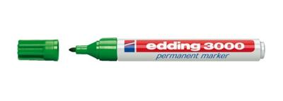Edding 3000 4-3000004 Permanent marker Groen Watervast: Ja