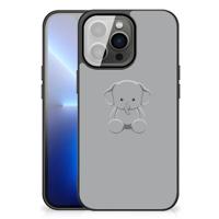 iPhone 13 Pro Max Hoesje Grijs Baby Olifant - thumbnail