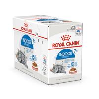 Royal Canin Indoor Sterilised 7+ in Gravy (brokjes in saus) natvoer kattenvoer 12x85gr - thumbnail