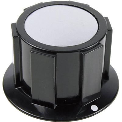 Cliff FC1616 FC1616 Draaiknop Zwart, Zilver (Ø x h) 25.4 mm x 15.1 mm 1 stuk(s)