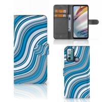 Motorola Moto G60 | Telefoon Hoesje | Waves Blue - thumbnail
