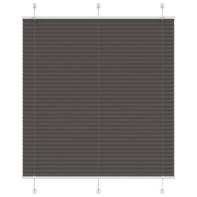 Pliss rolgordijn 120x100cm stofbreedte 119,4cm polyester zwart - thumbnail