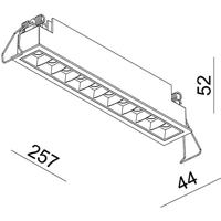 Deko Light 565251 Ceti 10 LED-inbouwlamp LED LED vast ingebouwd Energielabel: G (A - G) 20.20 W Wit - thumbnail
