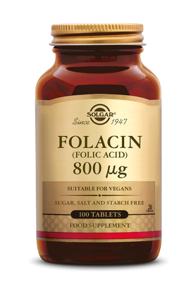 Solgar Folacin (Foliumzuur) 800 mcg Tabletten