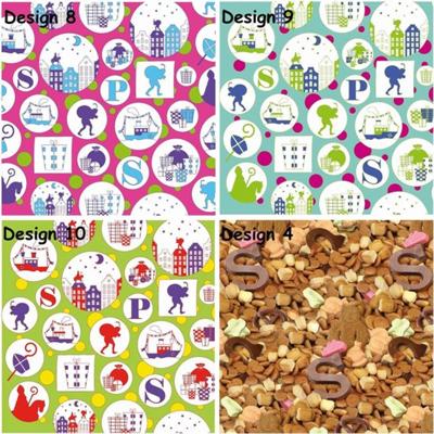 Assortiment 11 Sinterklaasinpakpapier Cadeaupapier - 200 x 70 cm - 9 rollen
