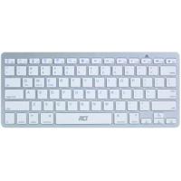 ACT AC5605 Multimedia Toetsenbord Bluetooth | Azerty/BE layout | iOS - MAC OS - Android - Windows | Portable | Wit - thumbnail