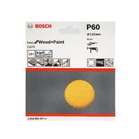 Bosch Accessories 2608605427 Schuurpapier voor schuurschijf Met klittenband, Ongeperforeerd Korrelgrootte (num) 60 (Ø) 115 mm 10 stuk(s) - thumbnail