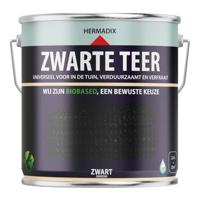 Hermadix impraline mat 2500 ml zwarte teer zwart - thumbnail