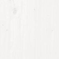 Tafelblad rond 90x3 cm massief grenenhout wit - thumbnail