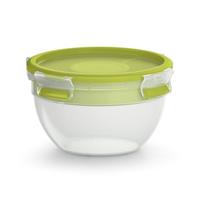 Emsa Clip & Go Snackbox 1 l Kunststof Met deksel, Vaatwasserbestendig Transparant, Groen 518097 - thumbnail