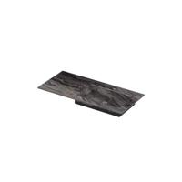 INK Post Wastafel keramische slab envelop bak rechts met 1 kraangat 100x45x1 Venice brown glossy - thumbnail