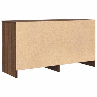 Tv-meubel 100x35x54 cm bewerkt hout bruin eikenkleur
