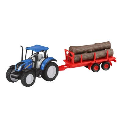 Jamara New Holland Tractor Met Houtkar 35 Cm Blauw Jamara New Holland Tractor Met Houtkar 35 Cm Blauw