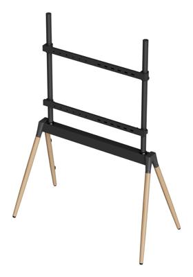 TV vloerstandaard, 55&apos;&apos; - 86&apos;&apos;, zwart/hout