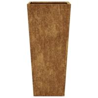 Plantenbak 35x35x75 cm weervast staal - thumbnail