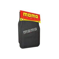 Vloermattenset voor auto MOMO CM009BG Zwart/Rood PVC - thumbnail