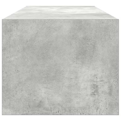 Tv-meubel 100x31x25,5 cm bewerkt hout betongrijs Tv-meubel 100x31x25,5 cm bewerkt hout betongrijs