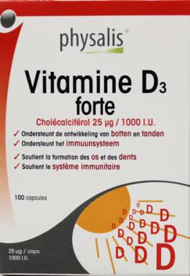 Physalis Vitamine D3 Forte 100Capsules