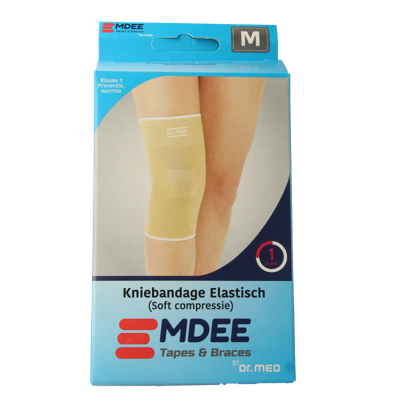 Elastic support knie maat M huidskleur 1 Stuks