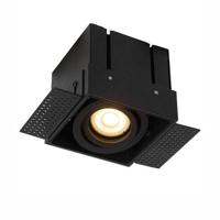 Lucide TRIMLESS - Inbouwspot - 1xGU10 - Zwart - thumbnail