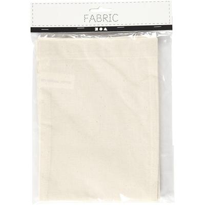 Creativ Company Tas, afm 15x20 cm, 115 gr, licht naturel, 4 stuk/ 1 doos