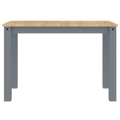 Eettafel Panama 117x60x75 cm massief grenenhout grijs
