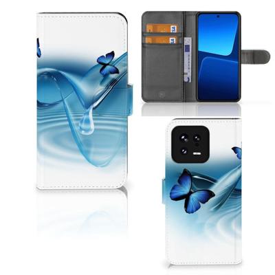Xiaomi 13 | Telefoonhoesje | Met pasjeshouder | Vlinders